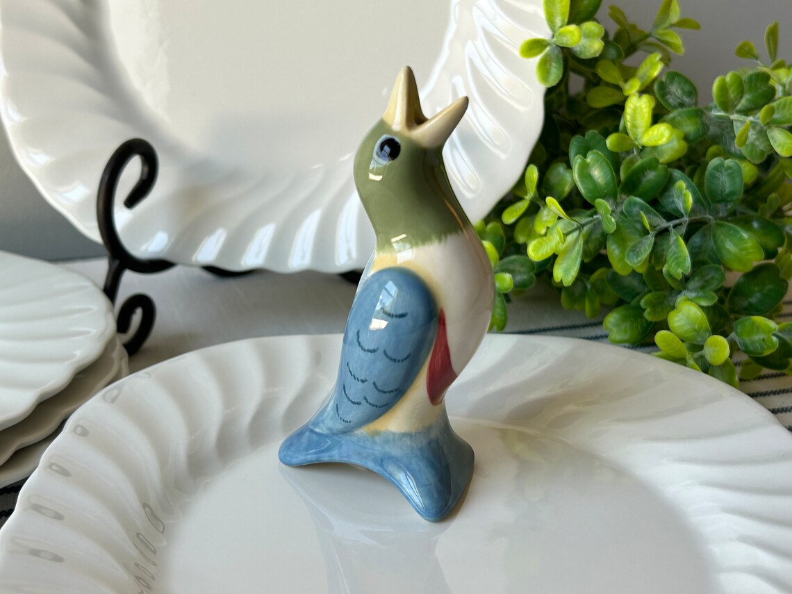 Blue Bird Pie Vent Baking Pies Vintage Pfaltzgraff Glazed Etsy