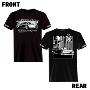 Touge Nation Tribute-Series JDM Nissan Silvia S14 Kouki Manga-Style T-Shirt