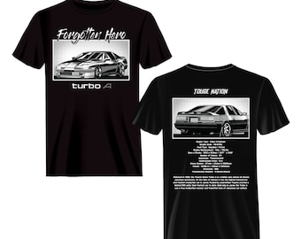 Touge Nation Forgotten Hero Series Manga-Style T-Shirt : Toyota Supra Mk3 (Turbo A)