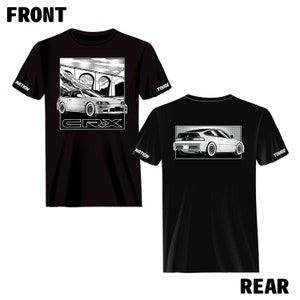 Touge Nation Tribute-Series JDM Honda CR-X Manga-Style T-Shirt