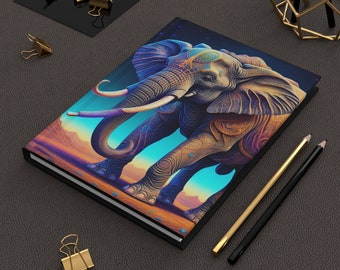 Colorful Elephant Hardcover Journal
