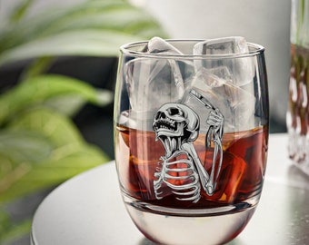 Skeleton Whiskey Glass