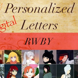 Carta dos personagens de RWBY!