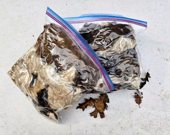 Unprocessed, raw fiber