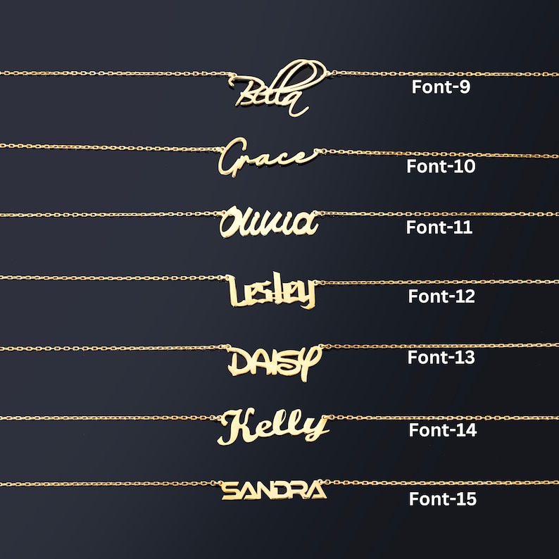 14K Solid Gold Personalized Number Necklace Custom Year Date Necklace Gold Lucky Number Jewelry Personalized Necklace Gift for Her image 3