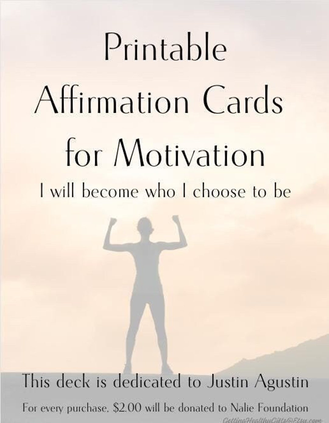 Motivational Affirmation Cards, Printable Cards, Self-care Cards ...
