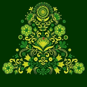 ethnic embroidery with plant motifs/етнічна вишивка з рослинними мотивами/haft etniczny z motywami roślinnymi