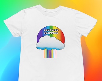 Psychedelic Rainbow Festival Rave Tee - Colorful Unisex T-Shirt - Legalize Tripping