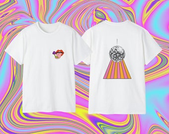 Trippy Mushroom Party Tee for Raves and Festivals - Unisex Graphic Shirt