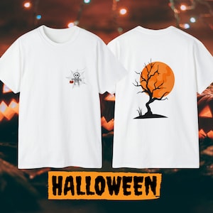 Adorable Skeleton Print Tee for Halloween Fun