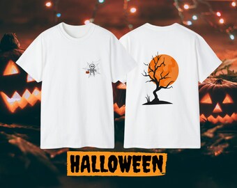 Adorable Skeleton Print Tee for Halloween Fun