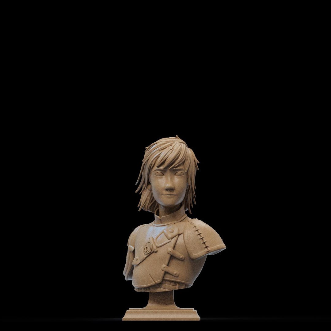 Toothless Hiccup Bust, Animation Character, Sculpture, Bookshelf Decor ...