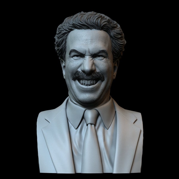 Sacha Baron Cohen as Borat Sagdiyev 3D printed resin Sculpture Bust for room decoration statue