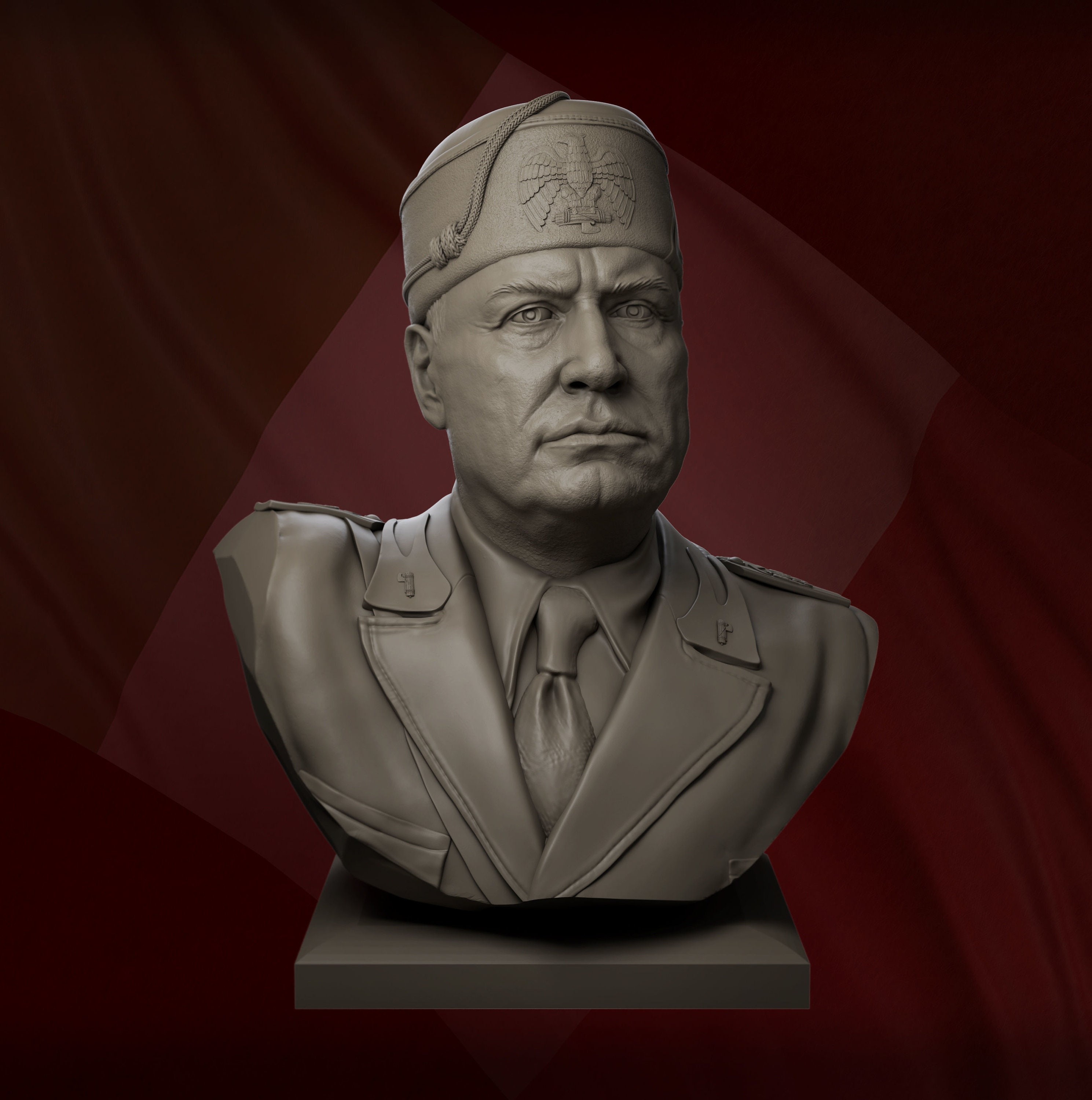 Mussolini Statue 