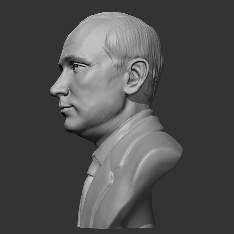 Vladimir Putin 3D Sculpture, President of Russia Etsy
