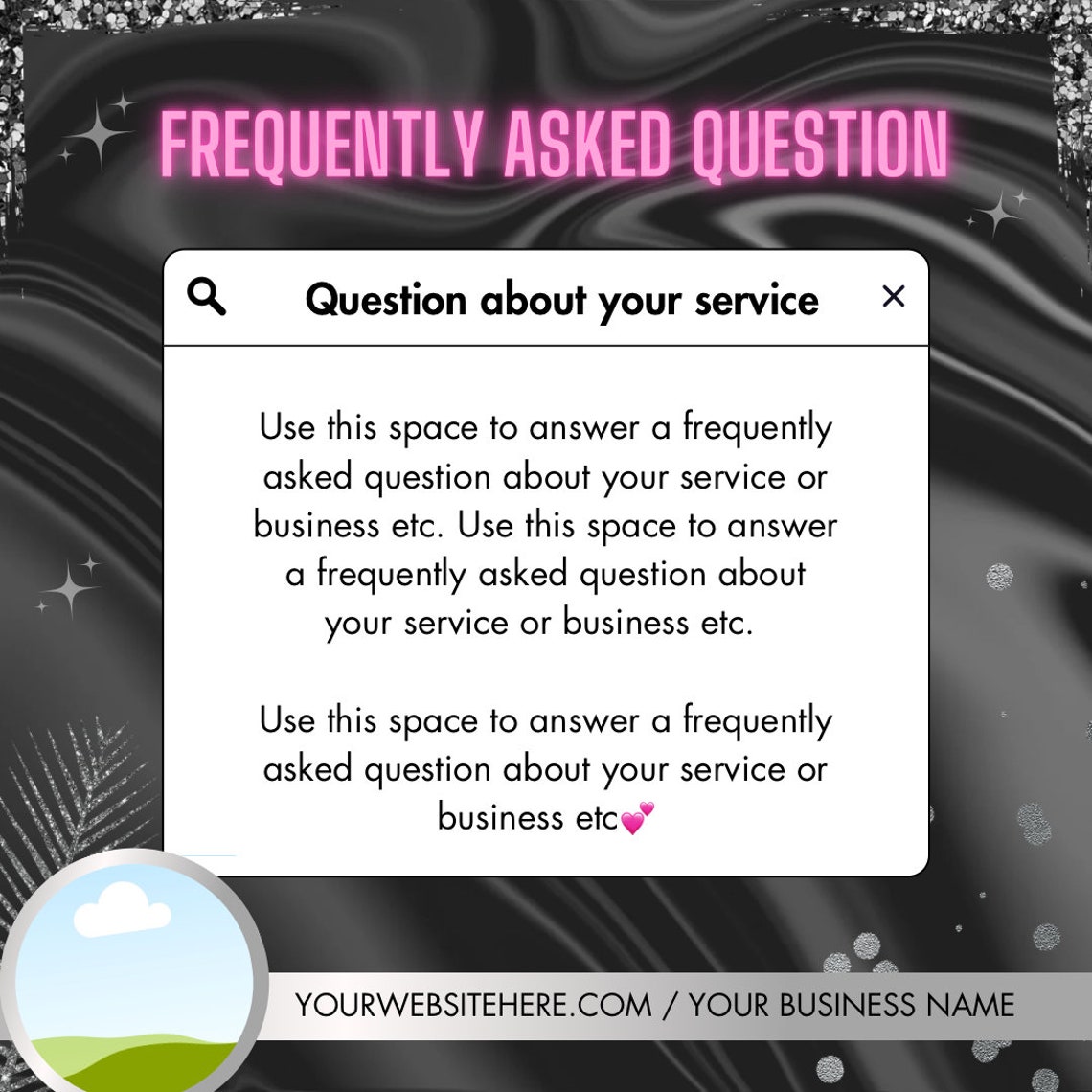 Frequently Asked Questions Template for Small Business Etc Inc Nails ...