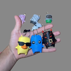 Sprites Fort Building 3D Printed Keychain - Battle Royale Gamer Sprite Accessory