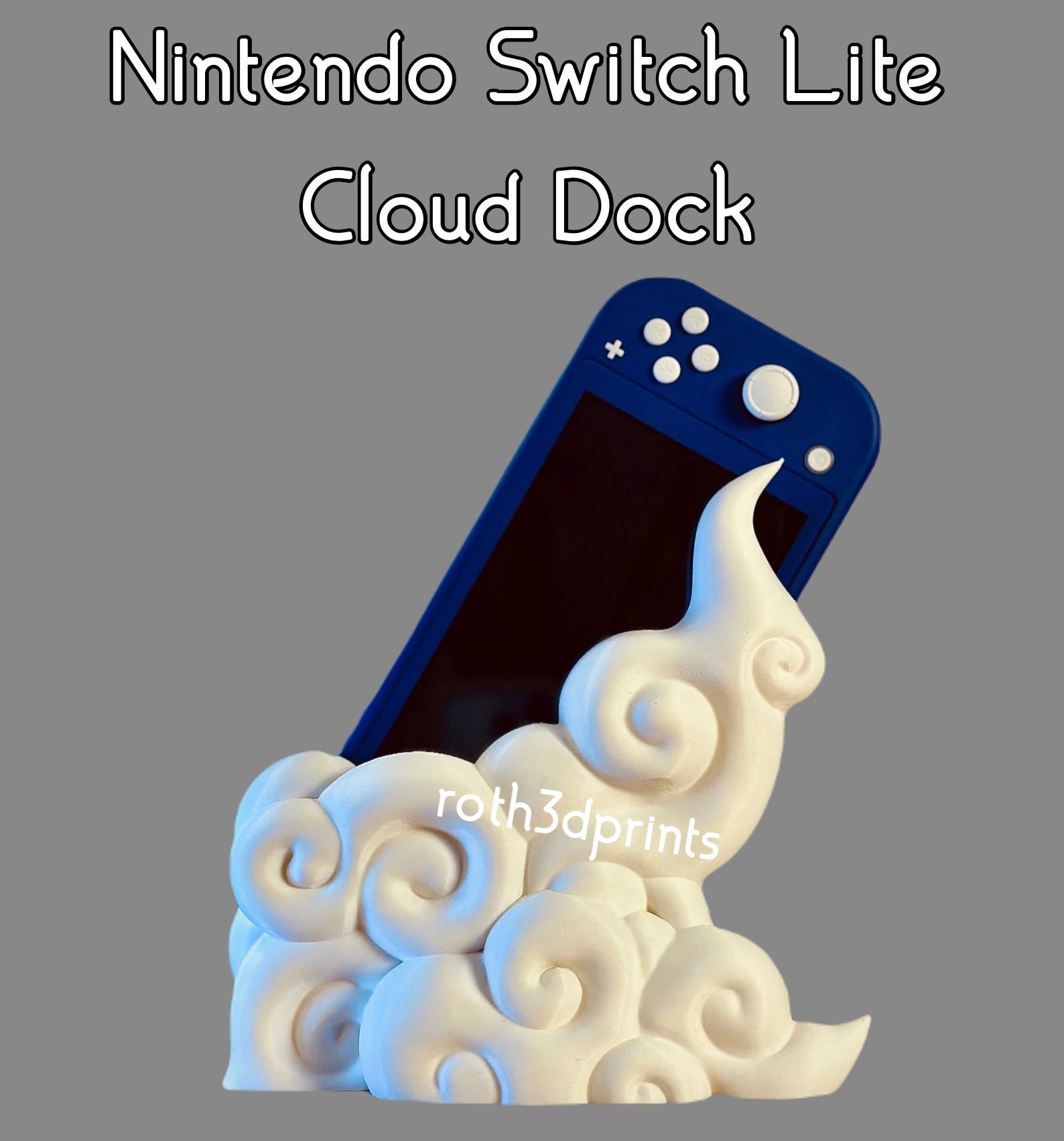 Nintendo Switch Lite Cloud Dock: Custom Charging Station - Etsy