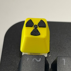 Nuke Key Cap Radioactive Keycap for Cherry MX Mechanical Keyboards - 3D Printed PLA ...