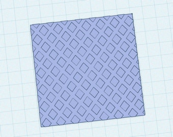 Digital- Ice Cream Cone 3D Textured Parchment Paper Embosser- Digital Download STL File for 3D Printing