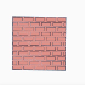 Digital- Brick 3D Textured Pergament Papier Embosser - STL Datei für den 3D-Druck