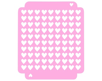Digital- Heart Sprinkle Stencil (3 Sizes)- Digital Download- STL File for 3D Printing