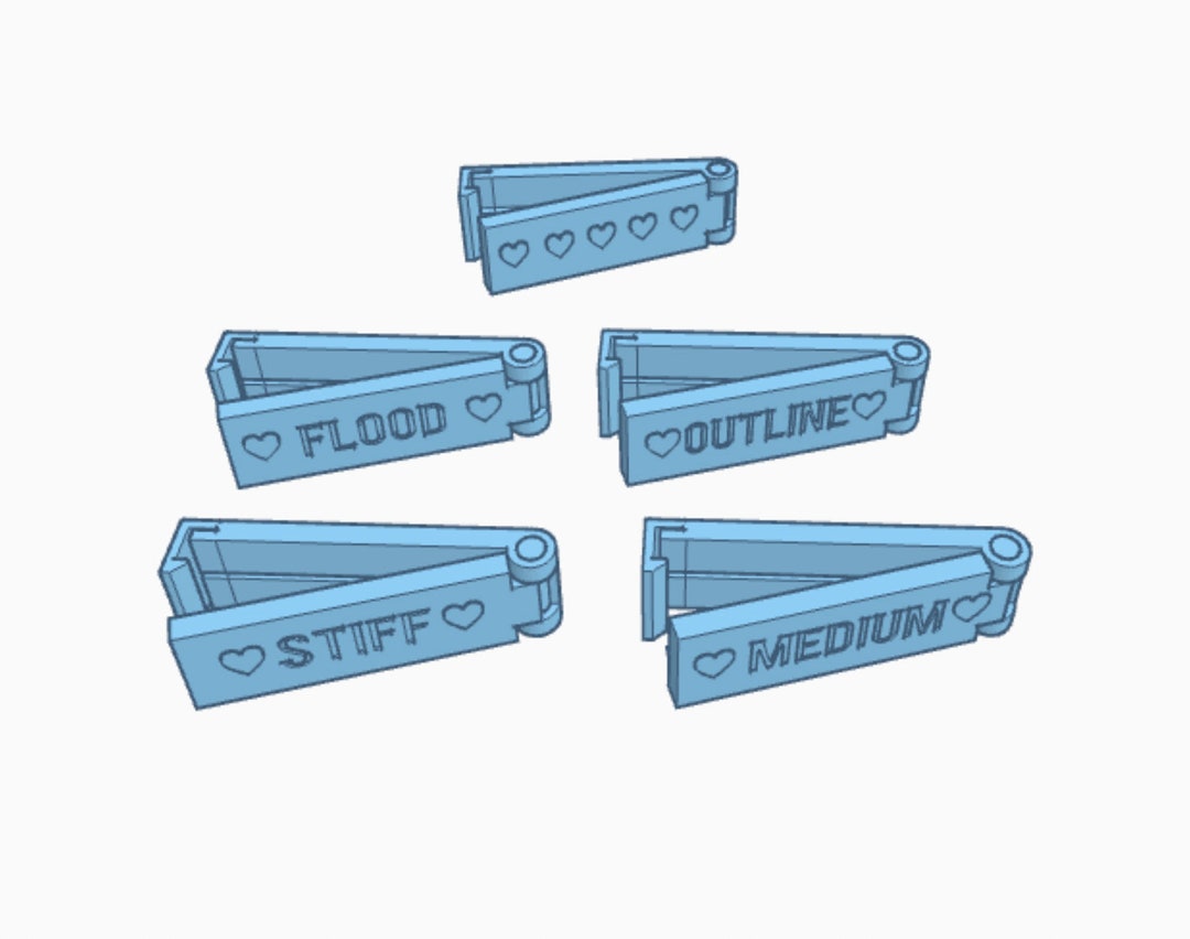 Digital Small Icing Bag Clips Set of 5 STL Files to 3D Print Etsy