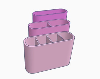 Digital- 4.5" Bin for Peg Board (3 Styles Included)- Digital STL Files for 3D Printing