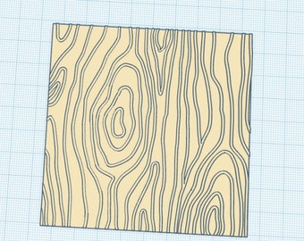 Digital- Wood 3D Textured Parchment Paper Embosser - STL File for 3D Printing