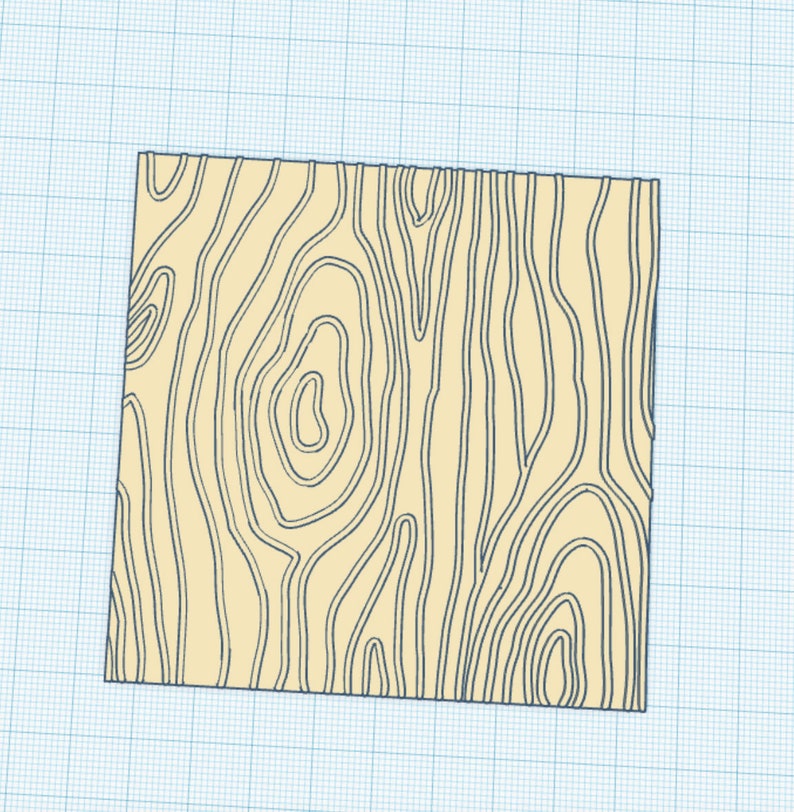 Digital Wood 3D Textured Parchment Paper Embosser STL File for 3D Printing image 1
