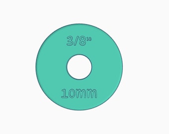 Digital- 10mm (3/8") Rolling Pin Ring Guide- Digital Download- STL File for 3D Printing