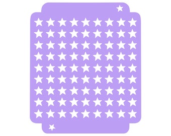 Digitale-Star Sprinkle stencil (3 maten)-digitale download-STL-bestand voor 3D-printen