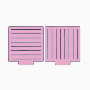 Digital- Add On Note Templates - Lined / Grid - Digital Download- STL-Datei für den 3D-Druck