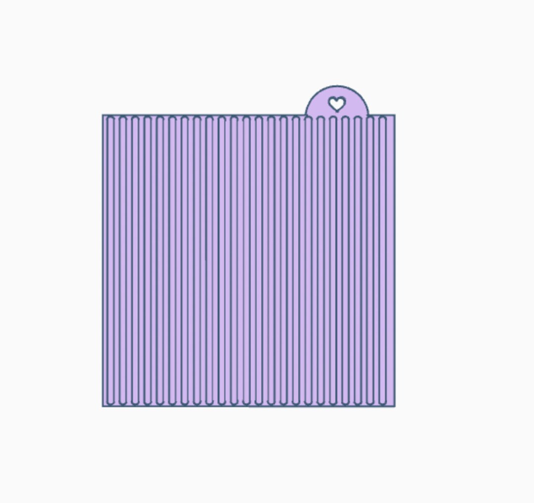 Digital Lined 3D Textured Parchment Paper Embosser digital Download STL