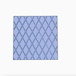 Digital- Diamond 3D Textured Pergamentpapier Embosser - Digital Download STL File für den 3D-Druck