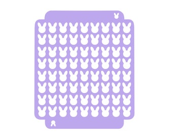 Digital- Bunny Sprinkle Stencil (3 Sizes)- Digital Download- STL File for 3D Printing