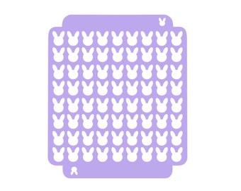 Digital- Bunny Sprinkle Stencil (3 Sizes)- Digital Download- STL File for 3D Printing