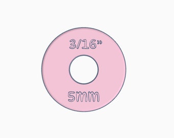 Digital- 5mm (3/16") Rolling Pin Ring Guide- Digital Download- STL File for 3D Printing