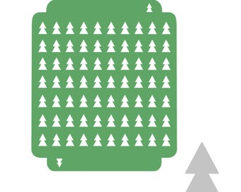 Digital- Christmas Tree Sprinkle Stencil (3 Sizes Included) - Digital Download- STL File for 3D Printing