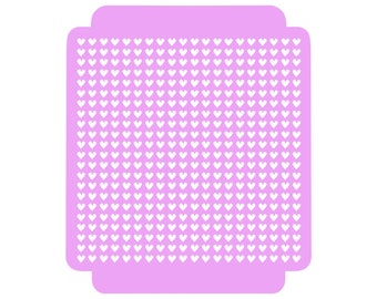 Digital- Heart Confetti Sprinkle Stencil (2 size stencils included) - Digital Download- STL File for 3D Printing