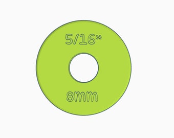Digital- 8mm (5/16") Rolling Pin Ring Guide- Digital Download- STL File for 3D Printing