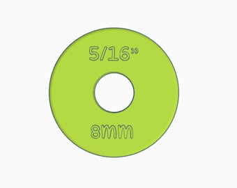 Digital- 8mm (5/16 ") Nudelholz Ring Guide- Digital Download- STL-Datei für 3D Druck