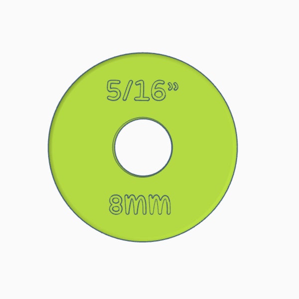 Digital- 8mm (5/16") Rolling Pin Ring Guide- Digital Download- STL File for 3D Printing