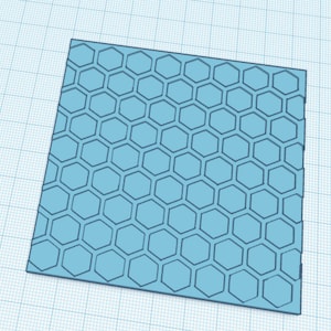 Digital- Honeycomb 3D Textured Pergamentpapier Embosser - STL Datei für den 3D-Druck