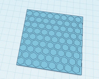 Digital- Honeycomb 3D Textured Parchment Paper Embosser- STL File for 3D Printing