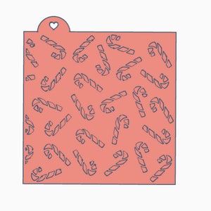 Digital- Candy Cane Christmas 3D Textured Parchment Paper Embosser - STL File for 3D Printing