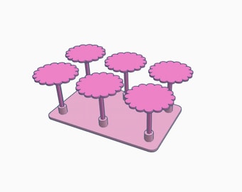 Digital- Flower Nails and Tray- Digital Download- STL Files for 3D Printing