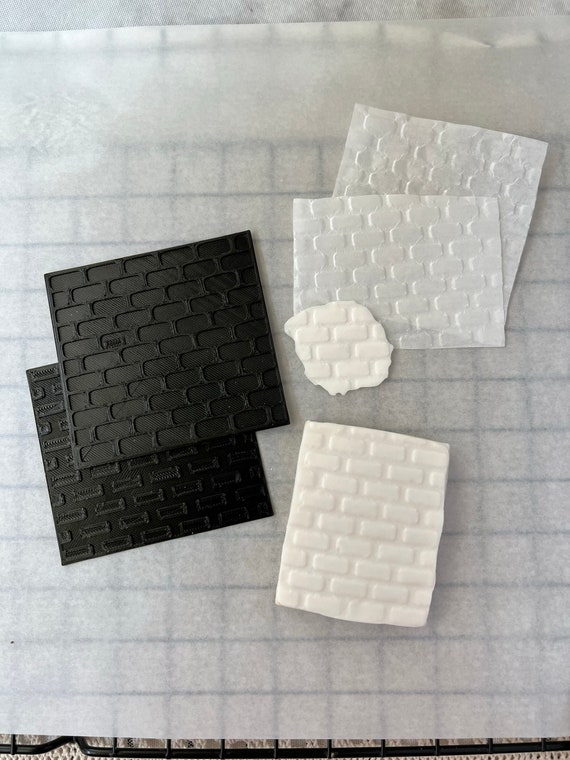 Digital Brick 3D Textured Parchment Paper Embosser STL File for 3D Printing  