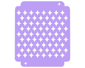 Digital- Sparkles Sprinkle Stencil (3 Sizes)- Digital Download- STL File for 3D Printing