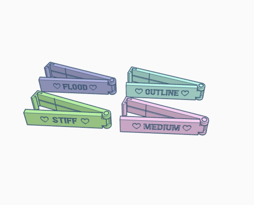 Digital Icing Bag Clips Consistency Label Set Digital Download STL Files for 3D Printing Etsy
